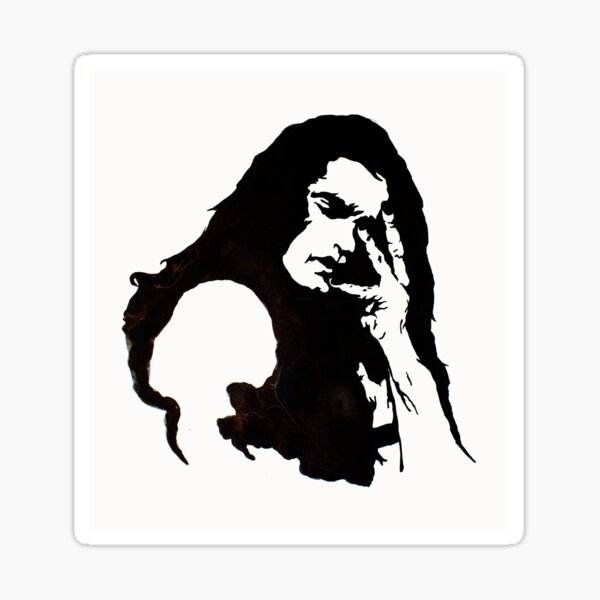 Black No 1 Sticker