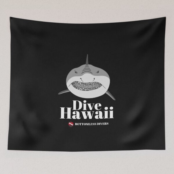 Item preview, Dive Hawaii Shark Face with White Font designed and sold by BottomlessDiver.