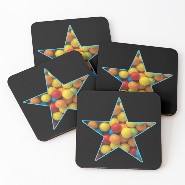 Item preview, Bright Red, Yellow, Orange, Green and Blue Candy in a Star designed and sold by BelindaFuller.