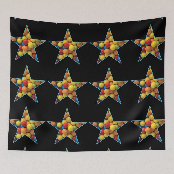 Item preview, Bright Red, Yellow, Orange, Green and Blue Candy in a Star designed and sold by BelindaFuller.