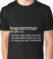 Programmer definition white Graphic T-Shirt