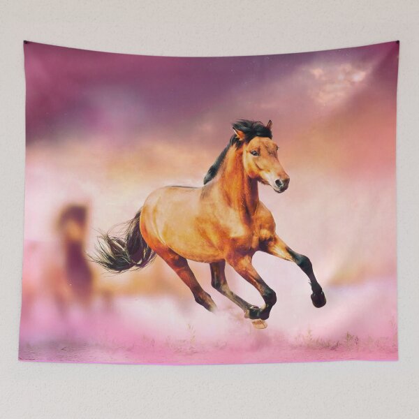 Aperçu de l'œuvre Cheval sauvage en liberté créée et vendue par CreativeDomain.
