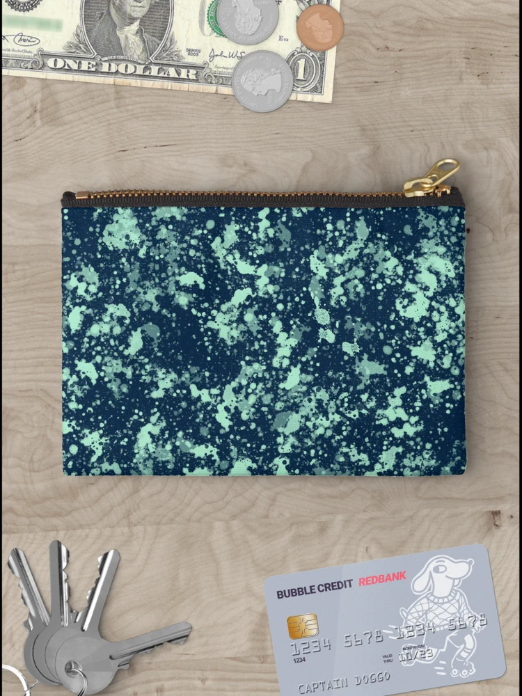 Thumbnail 3 of 4, Zipper Pouch, Abstract Paint Splashes designed and sold by RADesigns21.