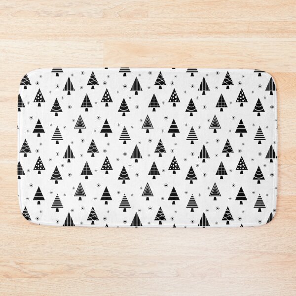 Item preview, Holiday Christmas Tree Pattern (black/white) designed and sold by Design Minds Boutique.