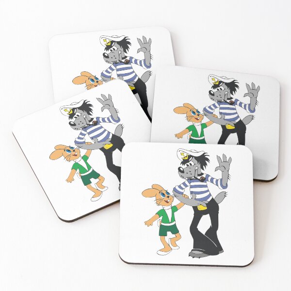Item preview, cartoons wolf and rabbit designed and sold by OmaxO.