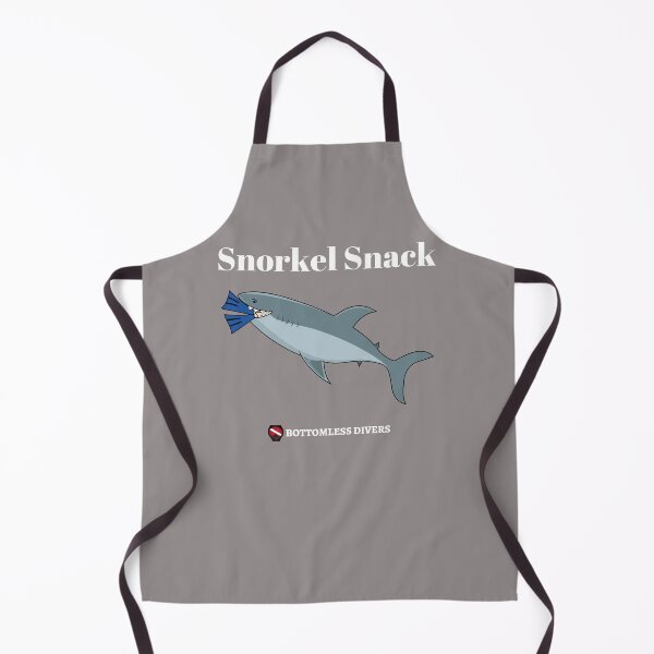 Item preview, Shark Snorkel Snack with White Font designed and sold by BottomlessDiver.