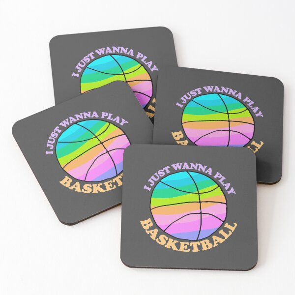 Item preview, I Just Wanna Play Basketball Pink And Arch Text designed and sold by Chubuter.