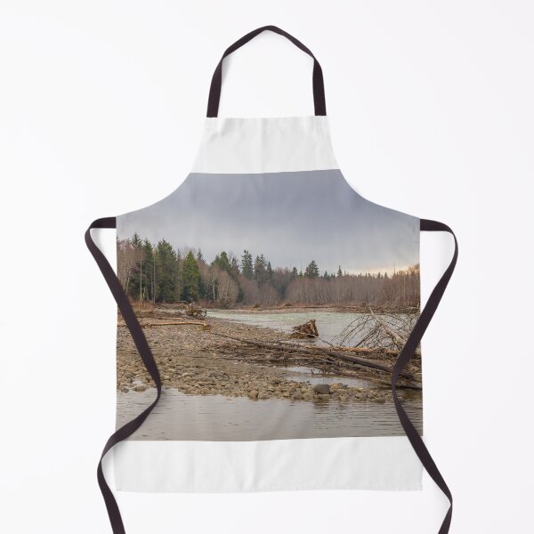 Item preview, A cold river in British Columbia, Canada, during a spring at sunset designed and sold by SnapTPhotograph.