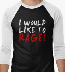 I WOULD LIKE TO RAGE!!! - Grog Strongjaw (White) Men's Baseball ¾ T-Shirt