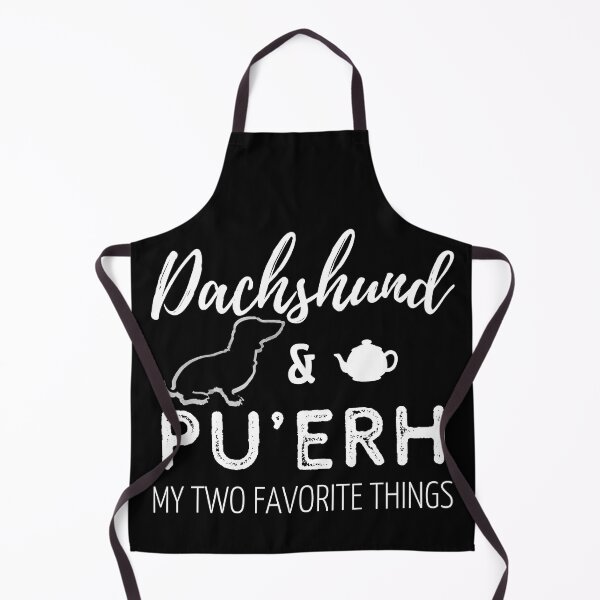 Item preview, Dachshund & Pu'erh Print | black designed and sold by TheDachshund.