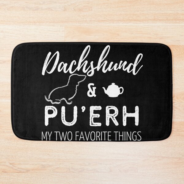 Item preview, Dachshund & Pu'erh Print | black designed and sold by TheDachshund.