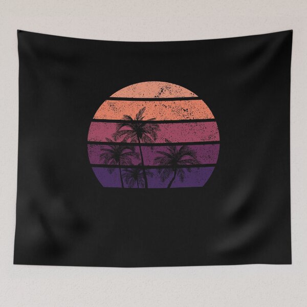 Item preview, Cocoa Beach Florida Vintage Palm Tree Sunset designed and sold by redwoodandvine.
