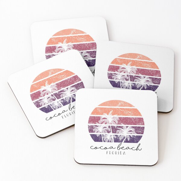 Item preview, Cocoa Beach Florida Vintage Palm Tree Sunset designed and sold by redwoodandvine.