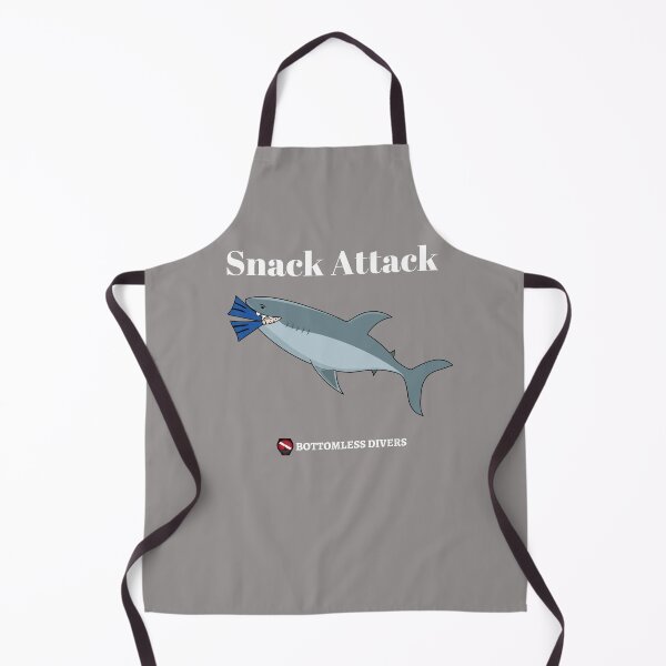 Item preview, Shark Snack Attack with White Font designed and sold by BottomlessDiver.