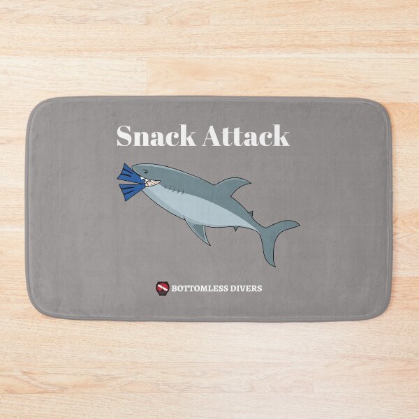 Item preview, Shark Snack Attack with White Font designed and sold by BottomlessDiver.