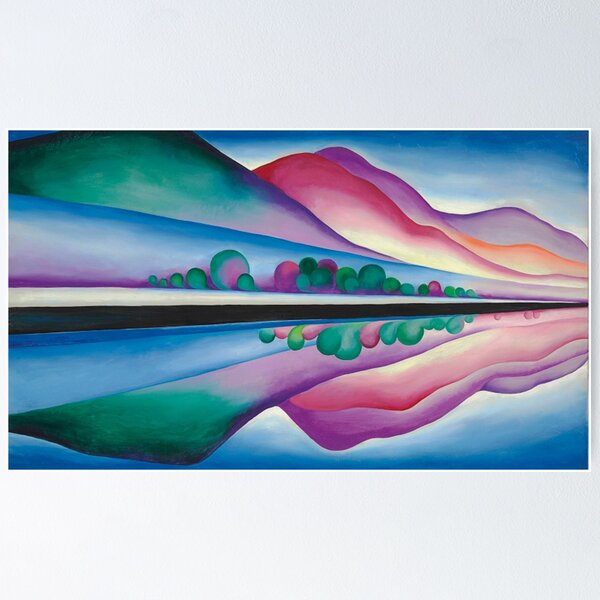 Item preview, Georgia O'Keeffe Lake George Reflection designed and sold by emidye20.