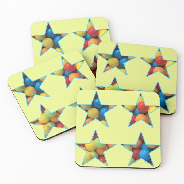 Item preview, Yellow, Orange, Red, Blue, and Green Candies in Stars designed and sold by BelindaFuller.