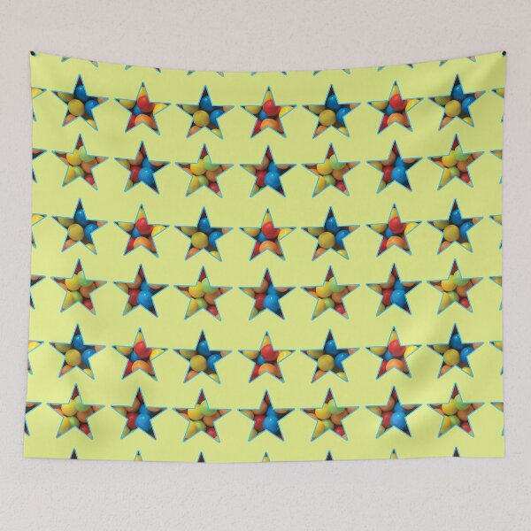 Item preview, Yellow, Orange, Red, Blue, and Green Candies in Stars designed and sold by BelindaFuller.