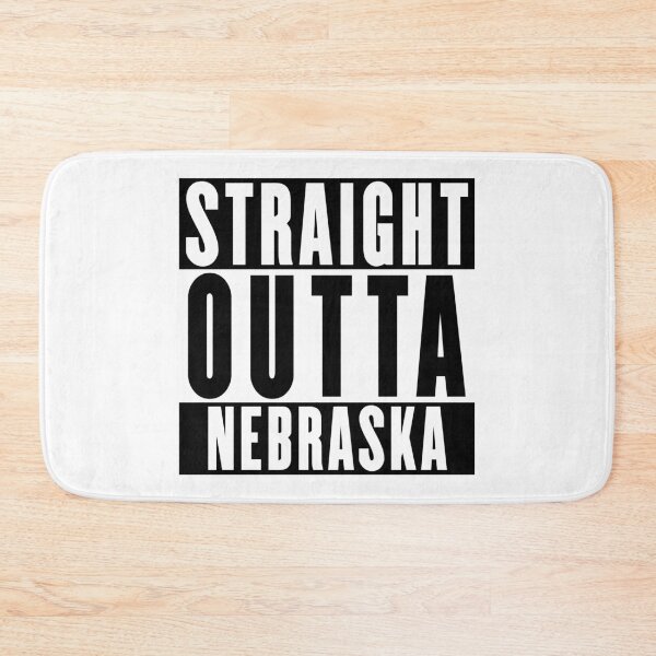 Item preview, Straight Outta Nebraska designed and sold by RandomStuffShop.