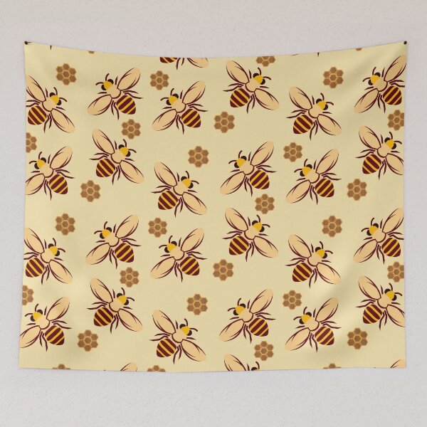 Item preview, Patrón de abeja ocupada designed and sold by palaco210.