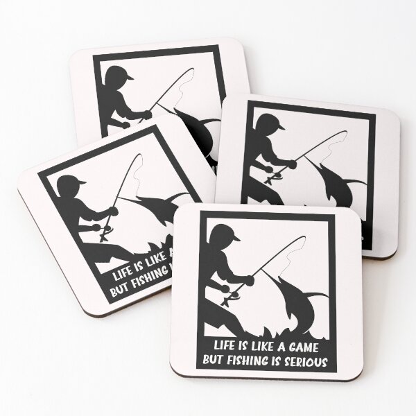 Item preview, Life is Like a Game But Fishing is Serious designed and sold by happy gift art.