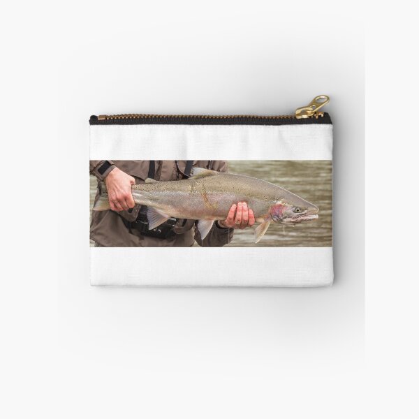 Item preview, Fresh run skeena male spring steelhead trout with a predator scar designed and sold by SnapTPhotograph.