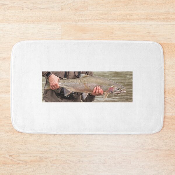 Item preview, Fresh run skeena male spring steelhead trout with a predator scar designed and sold by SnapTPhotograph.
