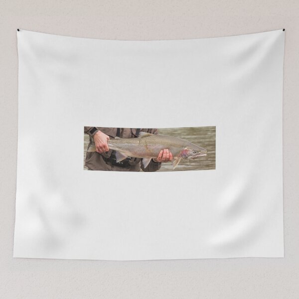 Item preview, Fresh run skeena male spring steelhead trout with a predator scar designed and sold by SnapTPhotograph.