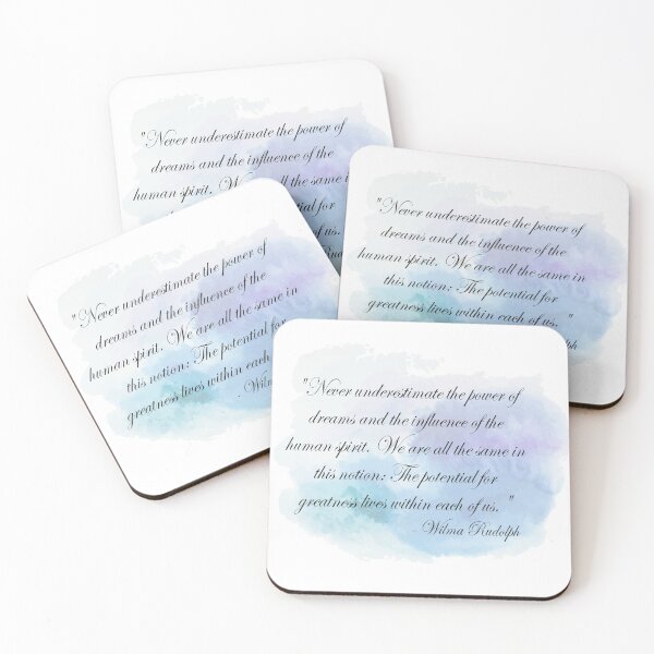 Item preview, Inspirational quote from Wilma Rudolph designed and sold by JessParkerPMP.