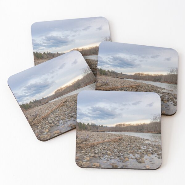 Item preview, Beautiful spring sunset on a rocky glacial river in British Columbia, Canada. designed and sold by SnapTPhotograph.