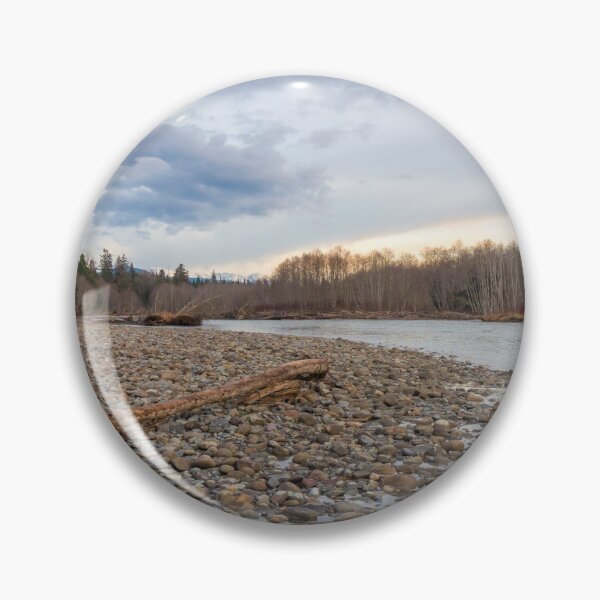 Item preview, Beautiful spring sunset on a rocky glacial river in British Columbia, Canada. designed and sold by SnapTPhotograph.