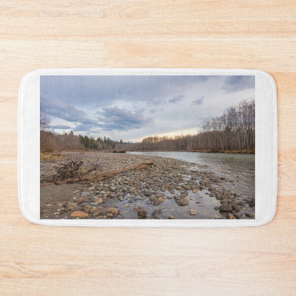 Item preview, Beautiful spring sunset on a rocky glacial river in British Columbia, Canada. designed and sold by SnapTPhotograph.