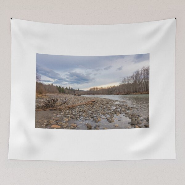 Item preview, Beautiful spring sunset on a rocky glacial river in British Columbia, Canada. designed and sold by SnapTPhotograph.