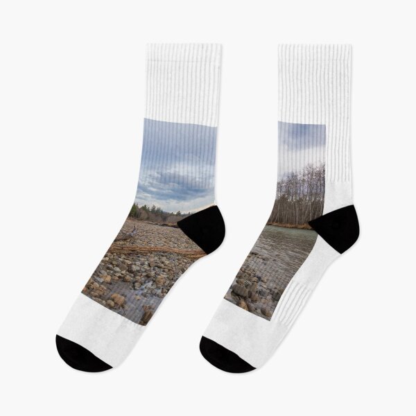 Item preview, Beautiful spring sunset on a rocky glacial river in British Columbia, Canada. designed and sold by SnapTPhotograph.