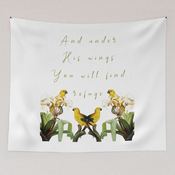 Item preview, Under His Wings You Will Find Refuge - Bible Verse designed and sold by cannevas.
