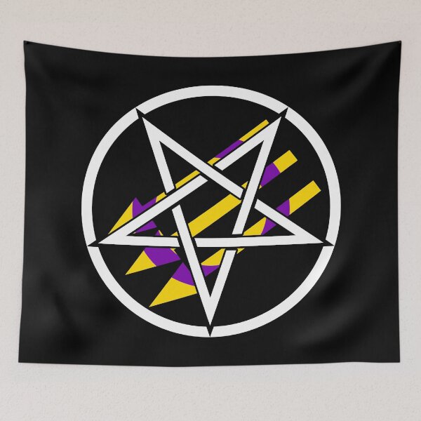 Item preview, Satanic Antifascism - Intersex Pride designed and sold by QueerSatanic.