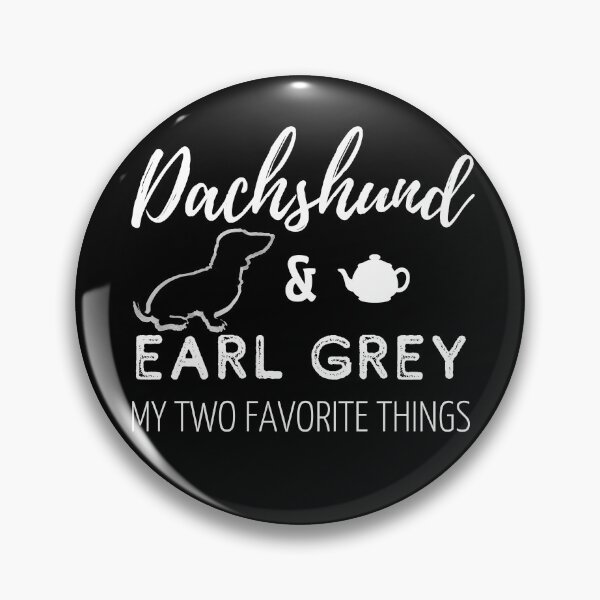Item preview, Dachshund & Earl Gray Print | black designed and sold by TheDachshund.