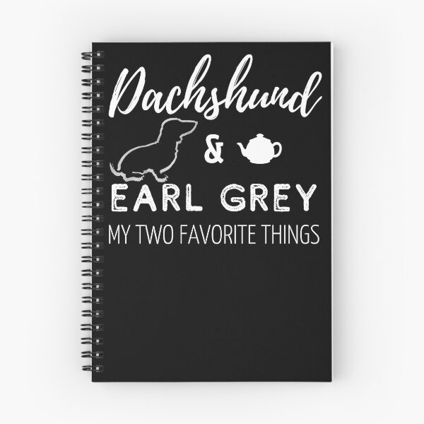 Item preview, Dachshund & Earl Gray Print | black designed and sold by TheDachshund.