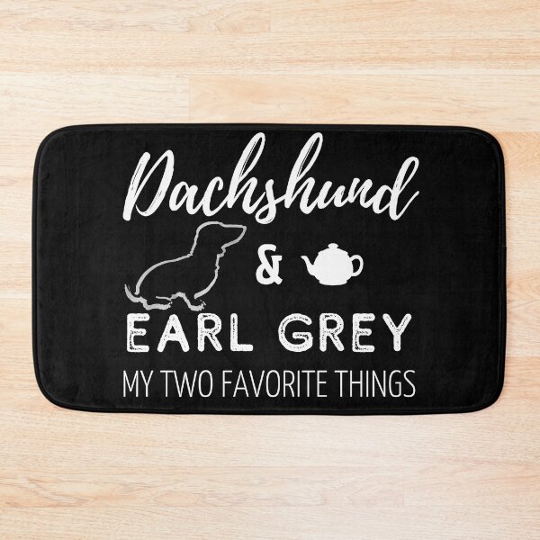 Item preview, Dachshund & Earl Gray Print | black designed and sold by TheDachshund.