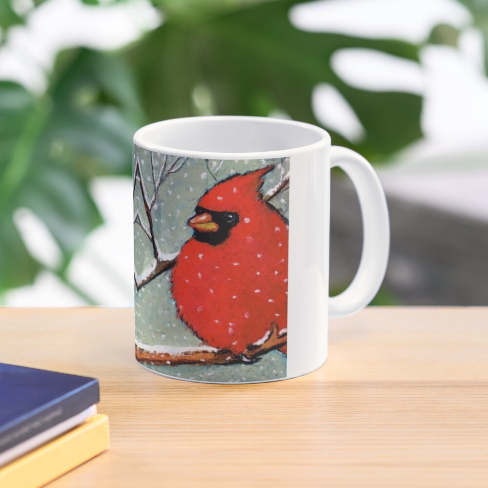 Cardinal Ohio State Bird Coffee Mug by Teresa Jack - Pixels