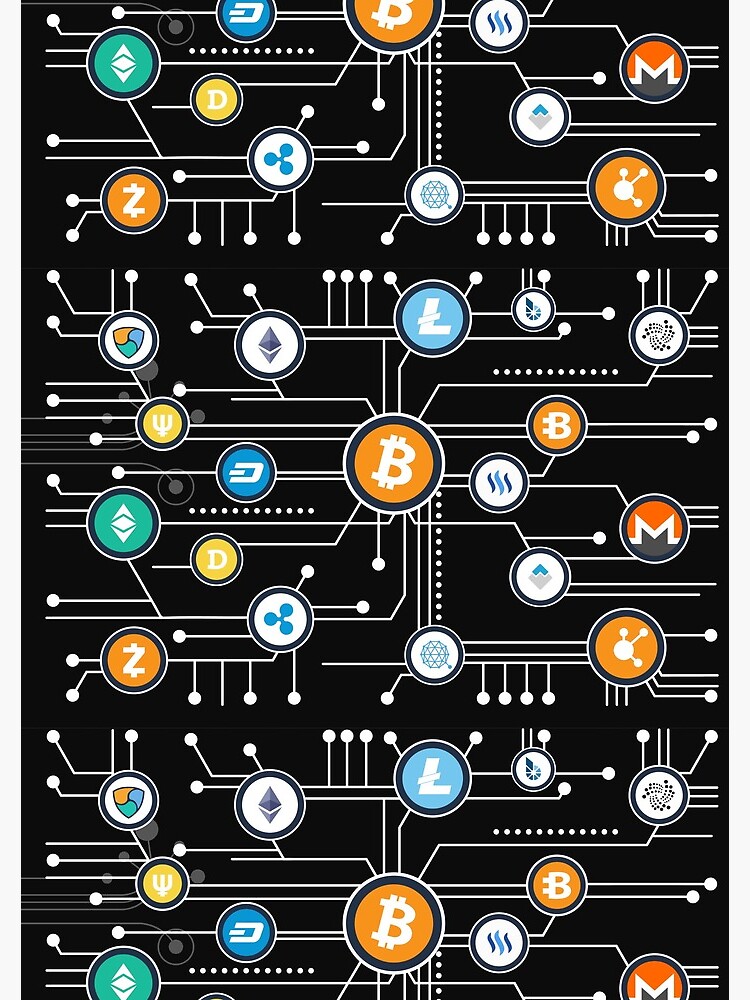 Thumbnail 3 of 3, Journal, Cryptocurrency Bitcoin cryptocurrency Altcoin Blockchain logo designed and sold by ArtProStudio.