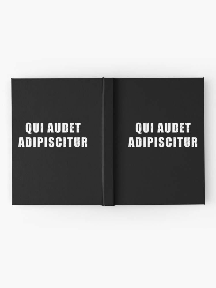 Qui Audet Adipiscitur - Latin phrase meaning Who Dares Wins | Sticker