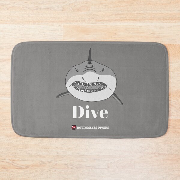 Item preview, Dive Mako Shark Face with White Font designed and sold by BottomlessDiver.