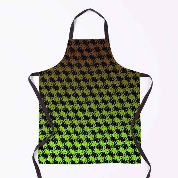 Item preview, Space Invader Dogtooth Pattern Black Brown and Lime Fade designed and sold by Quooki.