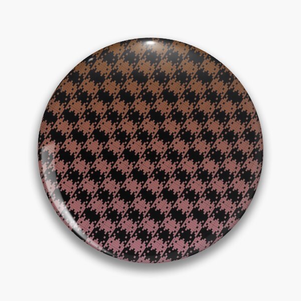 Item preview, Space Invader Dogtooth Pattern Black Brown and Pink Fade designed and sold by Quooki.