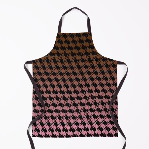 Item preview, Space Invader Dogtooth Pattern Black Brown and Pink Fade designed and sold by Quooki.