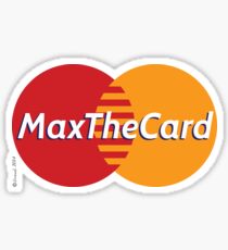 Mastercard Logo Spoof - Max The Card ! Sticker