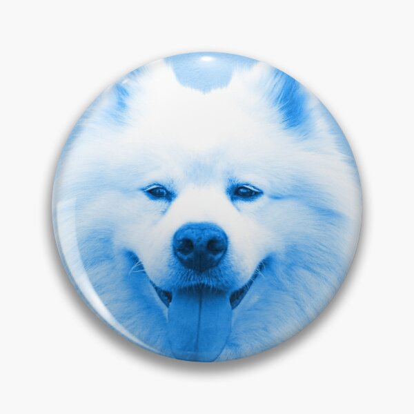 Item preview, Samoyed Staring in Blue designed and sold by wingstar.