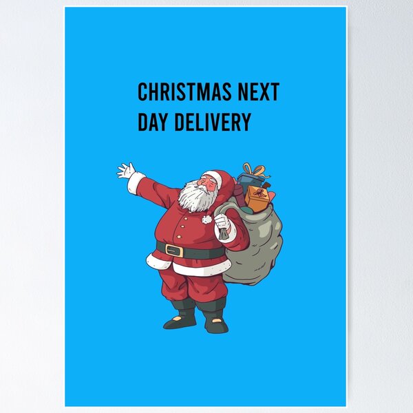 Item preview, Blue Christmas Next Day Delivery designed and sold by DamaliePierre.