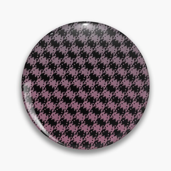 Item preview, Space Invader Dogtooth Pattern Black Grey and Pink Fade designed and sold by Quooki.